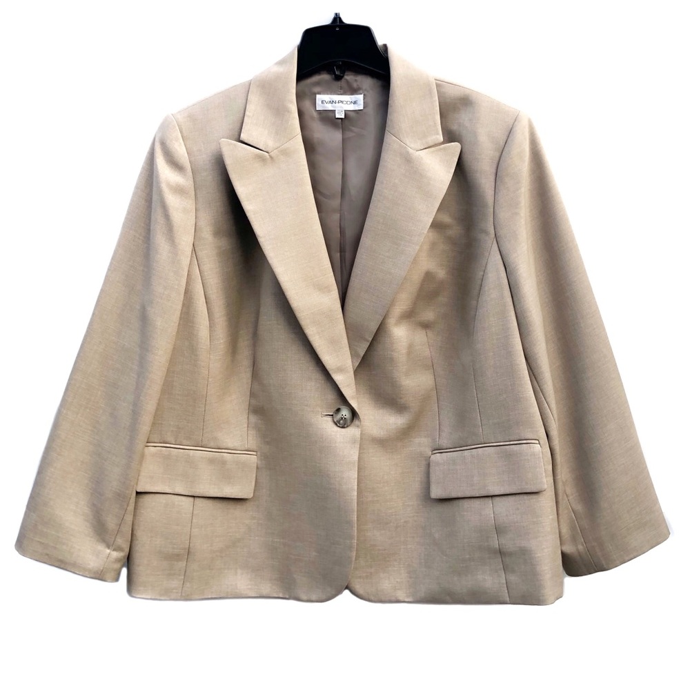 Evan Picone Beautiful Business Work Career Suit Blazer Jacket Nice Coat EUC 20W